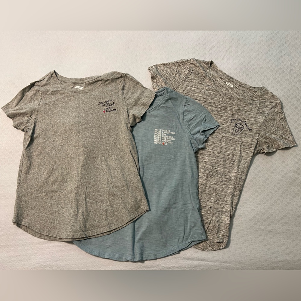 Three t shirts, size medium